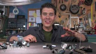 Maker Workshop  Miniature Robots on Make television [upl. by Konstance278]