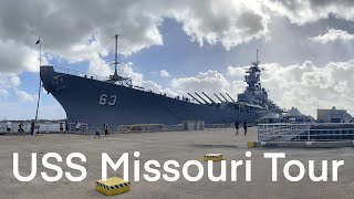 USS Missouri Pearl Harbor TOUR [upl. by Mikkanen569]