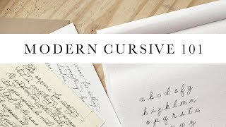 Modern Cursive 101  The Even Script  An Authentic by Frani Tutorial [upl. by Ettenot]