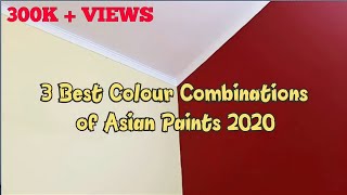 3 Best Colour Combinations of ASIAN PAINTS II HOME DECORATION IDEAS 2020 I Asian paints [upl. by Aytnahs993]