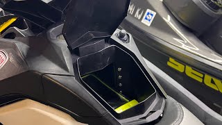 Seadoo spark trixx storage compartment extender inside look [upl. by Tertias14]