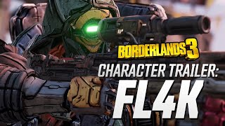 Borderlands 3  FL4K Character Trailer quotThe Huntquot [upl. by Euqinor]