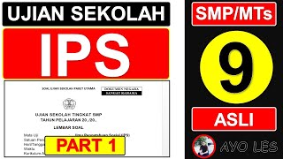 Soal Ujian Sekolah IPS Kelas 9 SMP Tahun 2023 Bagian 1 Pembahasan [upl. by Trescott339]