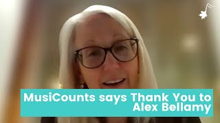 MusiCounts says Thank You to Alex Bellamy [upl. by Eelegna718]