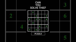 Can you Solve it  Sudoku12  Interesting Puzzles  sudoku  puzzle  solvingpuzzle [upl. by Nauqyaj]