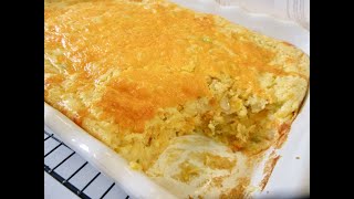 CHEESY CORN SPOON BREAD  OldFashioned STYLE  Easy DIY Recipe [upl. by Catima]