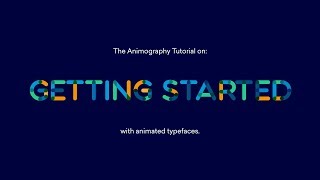 Tutorial  Getting Started with Animated Typefaces [upl. by Annaesor]