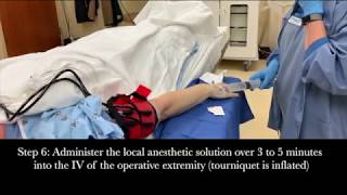 How to Perform a quotBier Blockquot Intravenous Regional Anesthesia Block [upl. by Virge574]