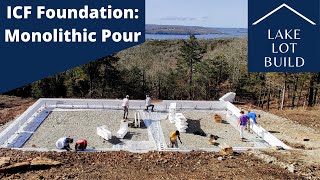 ICF Insulated Concrete Form and Footer Preparing the foundation for a monolithic pour [upl. by Parlin]