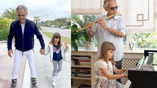 ASÍ VIVE LA TRANQUILA VIDA ANDREA BOCELLI EN CUARENTENA CON SU ESPOSA E HIJA [upl. by Iow604]