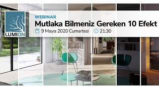 Lumionda Mutlaka Bilmeniz Gereken 10 Efekt [upl. by Halbeib]