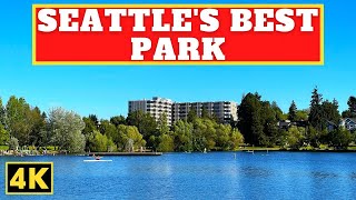 GREEN LAKE Park Seattle Washington  4K Walking Tour 🇺🇸 [upl. by Nelyahs299]