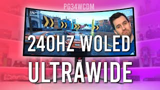 WOLED vs QDOLED Ultrawide Gaming Whats Better  Asus ROG Swift PG34WCDM Review [upl. by Delaryd676]