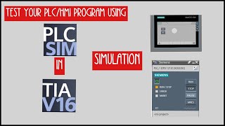 how to use simulation in TIA portal to test PLCHMI programs [upl. by Rheta738]