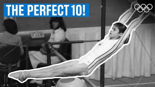 Nadia Comaneci gets a Perfect 10 on the bars  Unforgettable Routines [upl. by Magdalena]