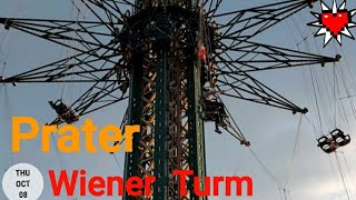 Prater Vienna 🇦🇹 Off ride Prater Tower Turm [upl. by Allred893]