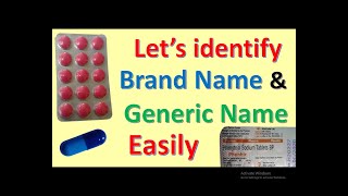 Generic name amp Brand name of a drugmedicine [upl. by Acinor]