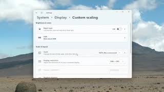 How To Change Display DPI Scaling In Windows 11 [upl. by Relyhs]