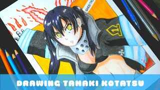 Drawing Fire Force anime  character tamaki kotatsu [upl. by Olimac686]