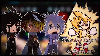 Sans AUs react to VS Sonicexe Full  Gacha lifeclub Reaction [upl. by Kele12]