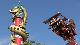 Kung Fu Panda Ride at Dreamworld Gold Coast  Pandamonium [upl. by Gnouv]