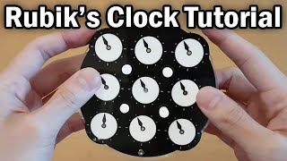 How To Solve The Rubiks Clock  Easy Beginner Tutorial [upl. by Lynnworth]