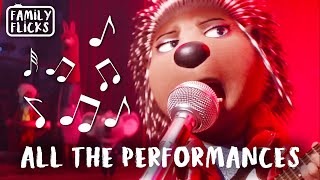 All The Performances  Sing 2016 and Sing 2 2021  Family Flicks [upl. by Gibbeon]