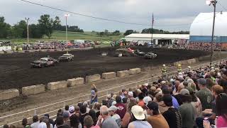 Figure 8 racing in Grundy Center Fair  630pm Old School Stock Heat 2 [upl. by Cliff]