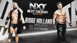 NXT 771Ridge Holland vs Stacks [upl. by Bathilda14]