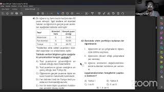 ÖLÇME VE DEĞERLENDİRME GENEL TEKRAR2 [upl. by Atilegna]