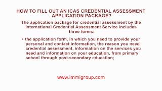 How to fill out an ICAS credential assessment application package [upl. by Sicnarf]