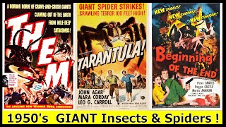 1950s SciFi Monster Films  Giant Insects amp Spiders [upl. by Templer24]