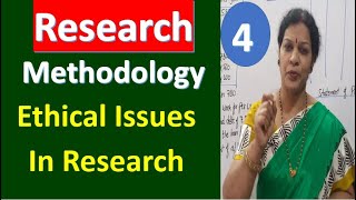 4 quotEthical Issues In Researchquot from Research Methodology Subject [upl. by Yauq]