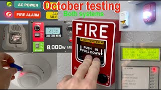 October testing Both Fire Alarm systems Best one yet Emergency lighting and generator testing [upl. by Regdor]