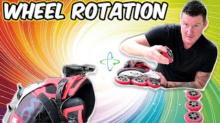 How to rotate inline skate wheels for maximum distance K2 V02 S100 amp Rollerblade Macroblade 1003WD [upl. by Paul]