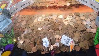 2p coin pusher  amusement arcade  rapid fire [upl. by Ettenig598]