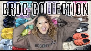 MY CROCS COLLECTION 30 Pairs 2021 TRY ON  BESTNEW CROC COLORS  Updated Croc Collection [upl. by Neryt]