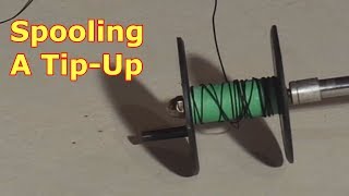 Ice Fishing  Spooling A TipUp [upl. by Corella]