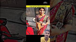 Cute girl ka iphone gir gya 😯shorts motovlog rider motovlogger moto [upl. by Dis246]