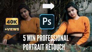 PHOTOSHOP TUTORIAL MALAYALAM PORTRAIT EDITING IN 5 MINUTE [upl. by Silas]