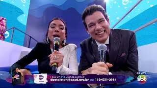 Teleton Brasil SBT 2024  encerramento Patrícia Abravanel e Celso Portiolli [upl. by Trinee]