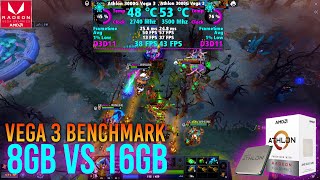 Dota 2 2024 Athlon 3000g Benchmark Test  8gb vs 16gb 3200mhz [upl. by Attenat]