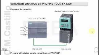 TIA Portal S71200 con Sinamics G120 en Profinet [upl. by Eltsirhc83]