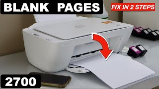 HP DeskJet 2700 Printing Blank Pages  Fix In 2 Easy Steps [upl. by Rafferty]