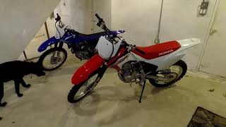 Honda Crf230f vs Yamaha Ttr230 First Impressions [upl. by Sirronal588]