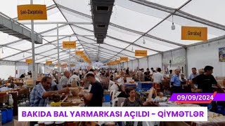 Bakıda bal yarmarkası açıldı  QİYMƏTLƏR [upl. by Negris]