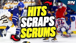 13 Minutes Of Hits Scraps and Scrums  202324 NHL Highlights [upl. by Doner]