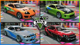 GTA V  All Fast amp Furious Cars Tutorial [upl. by Ellenwad]