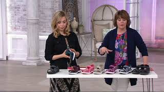 CLOUDSTEPPERS by Clarks Adjustable Sport Sandals  Brizo Cady on QVC [upl. by Gustav]