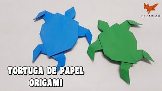 🐢 Cómo Hacer una TORTUGA DE PAPEL  Paso a Paso Origami Turtle [upl. by Ittak]